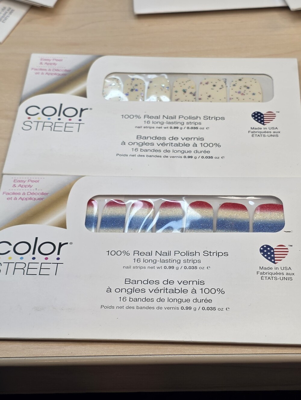 Color Street Firecracker Pop & Lucky Stars 100% Nail Polish Strips New